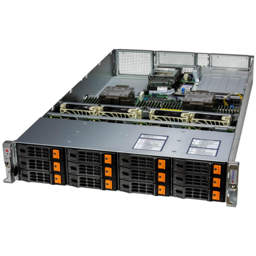 Supermicro SuperServer 2U 621H-TN12R 2x6526Y/ 4x64Gb/ 1xPM9A3 960GB NVMe/  2x10GbE 2x10GbSFP+/ 12 NVME cable kit / 6th config
