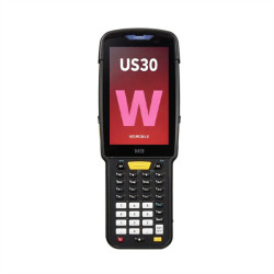 M3 Mobile US30W A13.0, GMS, WVGA, Wi-Fi 6, SE5500 2D (SS), 16MP Rear Camera, BT5.3, NFC(HF), 4G/64G, 38K, 6700mAh Battery, Hand Strap, Bullet Proof Film