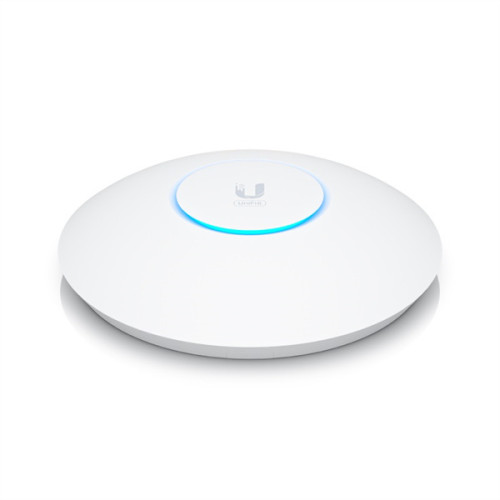 Ubiquiti Access Point U6 Enterprise WiFi 6 support (2.4/5/6 GHz bands), 10.2 Gbps aggregate throughput rate, (1) 2.5GbE RJ45 port (PoE In)Powered with PoE+