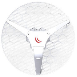 MikroTik LHG XL HP5 4pack (LHG XL HP5 with 27dBi 5GHz antenna, Dual Chain High Power 802.11an wireless, 600MHz CPU, 64MB RAM, 1x LAN, POE, PSU, RouterOS L3) – all four antennas in single box