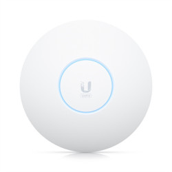 Ubiquiti Access Point U6 Enterprise WiFi 6 support (2.4/5/6 GHz bands), 10.2 Gbps aggregate throughput rate, (1) 2.5GbE RJ45 port (PoE In)Powered with PoE+