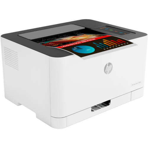 HP Color Laser 150nw Printer (A4,600x600dpi, (18(4)ppm, 64Mb, USB 2.0/Wi-Fi/Eth10/100,AirPrint, HP Smart,1tray 150, 1y warr, cartridges 700b &500cmy pages in box,repl.SL-C430W ) (4ZB95A#B19)