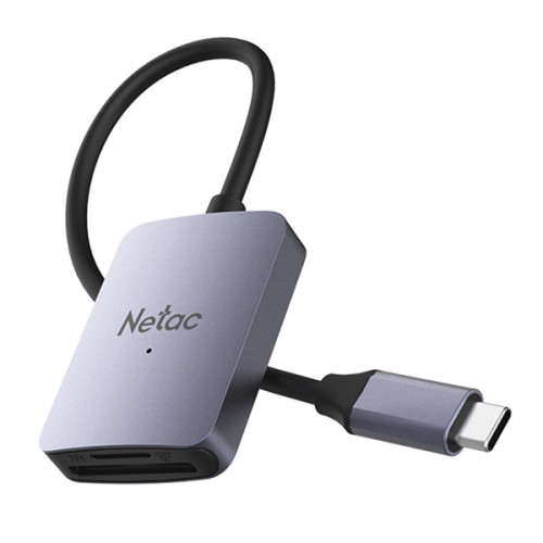Netac Flash card reader WK12, USB3.0 Type-C to mSD/SD (repl. NT09WK12-30GR)