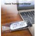 Netac WH11 2.5 SATA to USB3.0 External HDD/SSD Case, Slide Transparent Cover, with USB3.0 A to B cable