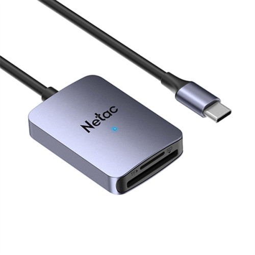 Netac Flash card reader WK12, USB3.0 Type-C to mSD/SD (repl. NT09WK12-30GR)