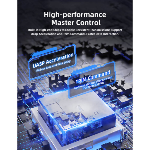 Netac WH11 2.5 SATA to USB3.0 External HDD/SSD Case, Slide Transparent Cover, with USB3.0 A to B cable