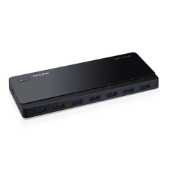 TP-Link UH700, 7-портовый концентратор USB 3.0, 7 портов USB 3.0, из них 3 порта с выходным током 1,5 А для быстрой подзарядки