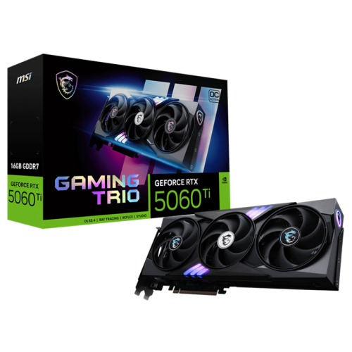 MSI RTX 5060 TI 16G GAMING TRIO OC//RTX 5060, HDMI, DP*3, 16G, D7