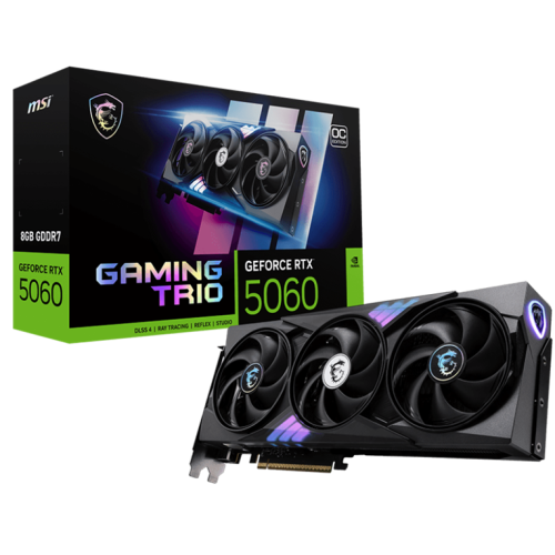 MSI RTX 5060 8G GAMING TRIO OC//RTX 5060, HDMI, DP*3, 8G, D7