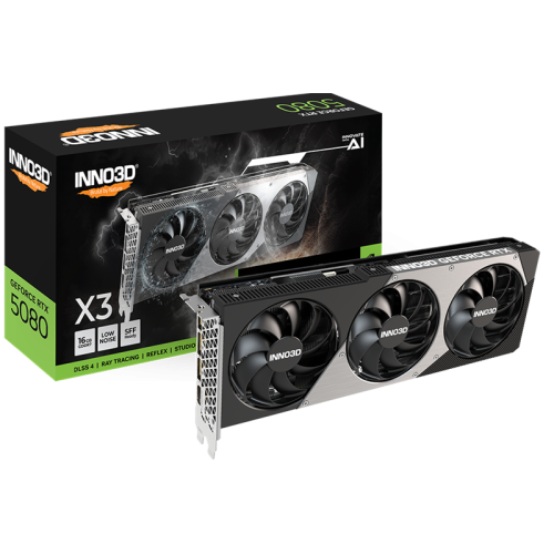 INNO3D RTX 5080 X3//RTX5080, HDMI, DP*3, 16G,D7