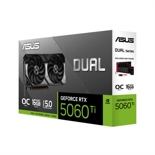 ASUS DUAL-RTX5060TI-O16G//RTX5060TI,HDMI,DP*3,16G,D7; 90YV0MH0-M0NA00