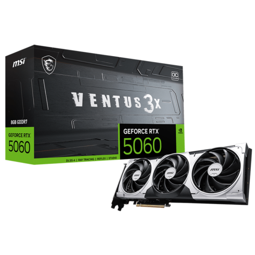 MSI RTX 5060 8G VENTUS 3X OC//RTX 5060, HDMI, DP*3, 8G, D7