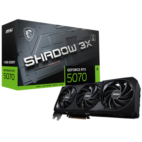 MSI RTX 5070 12G SHADOW 3X//RTX 5070, HDMI, DP*3, 16G, D7
