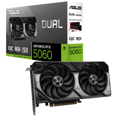 ASUS DUAL-RTX5060-O8G//RTX5060 HDMI DP*3 8G D7; 90YV0N12-M0NA00