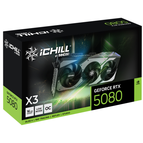INNO3D RTX 5080 iChill Х3//RTX5080, HDMI, DP*3, 16G,D7