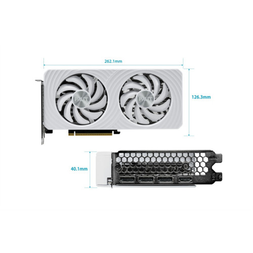 PALIT NE75060U19P1-GB2063M RTX5060 WHITE OC 8GB GDDR7 128bit 3-DP HDMI/sticker