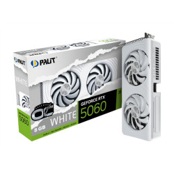 PALIT NE75060U19P1-GB2063M RTX5060 WHITE OC 8GB GDDR7 128bit 3-DP HDMI/sticker