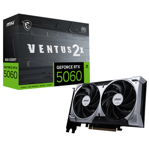 MSI RTX 5060 8G VENTUS 2X OC//RTX 5060, HDMI, DP*3, 8G, D7