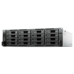 Synology Rack 3U QC3,35GhzCPU/8Gb(32)/RAID0,1,10,5,6/16hot plug (3,5' or 2,5')/upto 28hp with RX1225RP/2xUSB3.2/2xGbE/1x10GbE (1xExp.)/iSCSI/2xPS/no rail/1YW repl RS2821RP+