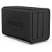 TerraMaster D2-320 DAS tower/JBOD,RAID0,1/up to 2 SATA(3,5' or 2,5')/1xUSB3.1 Type-C gen2/1xPS/1YW