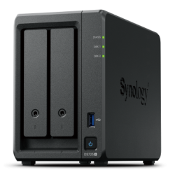 Synology DC 2,6GhzCPU/4GB(32)/RAID0,1,10,5,6/ 2HP HDD SATA(3.5', 2.5')upto 7HDD(1xDX525)/2xM.2/1xUSB3.2/1xGbE/1x2.5GbE/iSCSI/1xPS/1YW repl DS723+