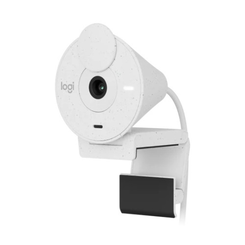 Logitech Webcam Brio 300, 1920x1080, Off-White, защитная шторка, USB-C, [960-001442]