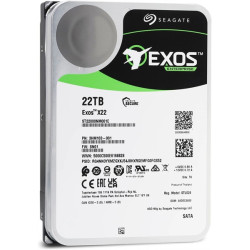 Seagate Exos X22 HDD SATA 22Tb, 7200 rpm, 512Mb buffer, 512e/4Kn, CMR, ST22000NM001E, 1 year
