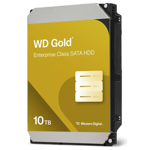 Western Digital GOLD HDD SATA 10TB, 7200rpm, 512MB buffer, 512e, WD103KRYZ, 1 year