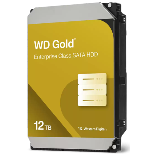 Western Digital GOLD HDD SATA 12TB, 7200rpm, 512MB buffer, 512e, WD122KRYZ, 1 year