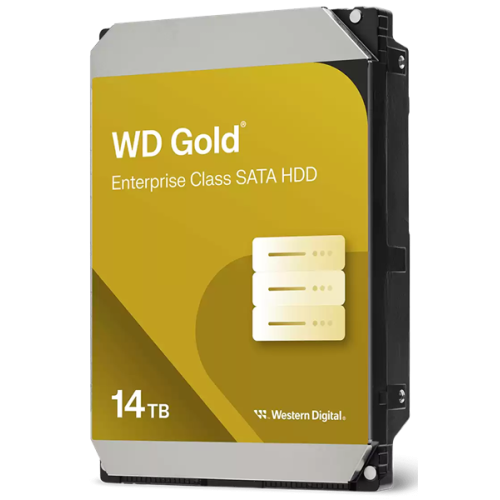 Western Digital GOLD HDD SATA 14TB, 7200rpm, 512MB buffer, 512e, WD142KRYZ, 1 year